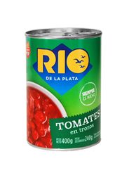 Salsa de tomates con tomates en trozos SIN TACC 400 Grs. Río de la Plata