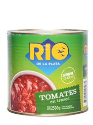 Salsa de tomates con tomates en trozos 2.55 Kgs. Río de la Plata