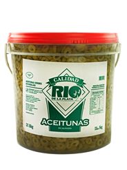 Aceitunas verdes sin carozo 8 Kgs. Río de la Plata