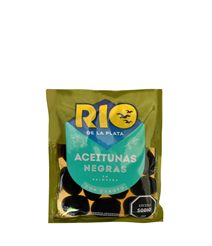 Aceitunas negras con carozo 200 Grs. Rio de la Plata